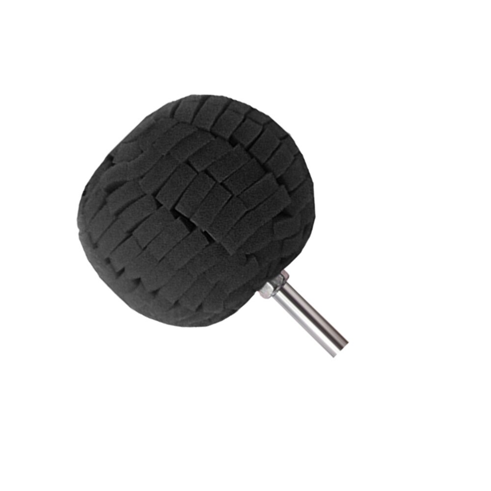 Auto Hub Gepolijst Spons Pads Ronde Waxen Spons Bal Detaillering Buffer Voor Auto (Rood): As Shown 2