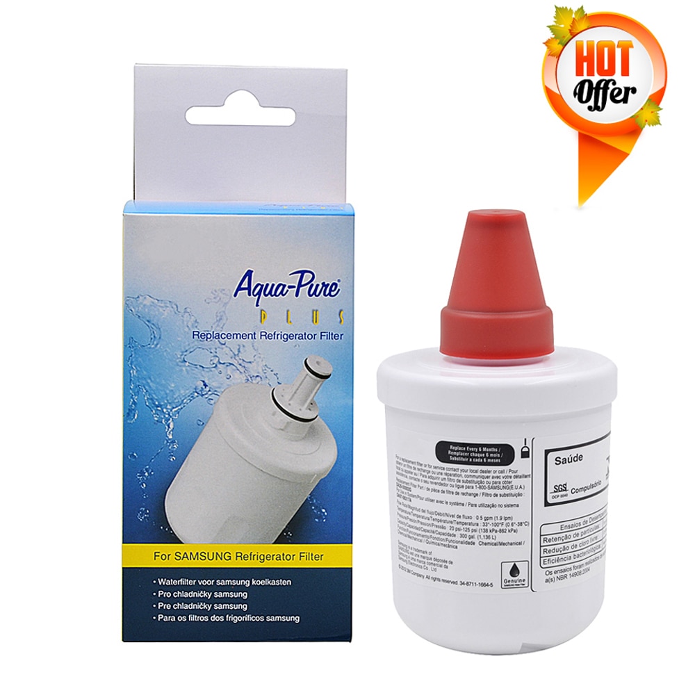 Køleskab vandfilter, kompatibel med samsung  da29-00003g,  aqua-pure plus  da29-00003b,  hafcu 1, da29-00003a, 1 filtre