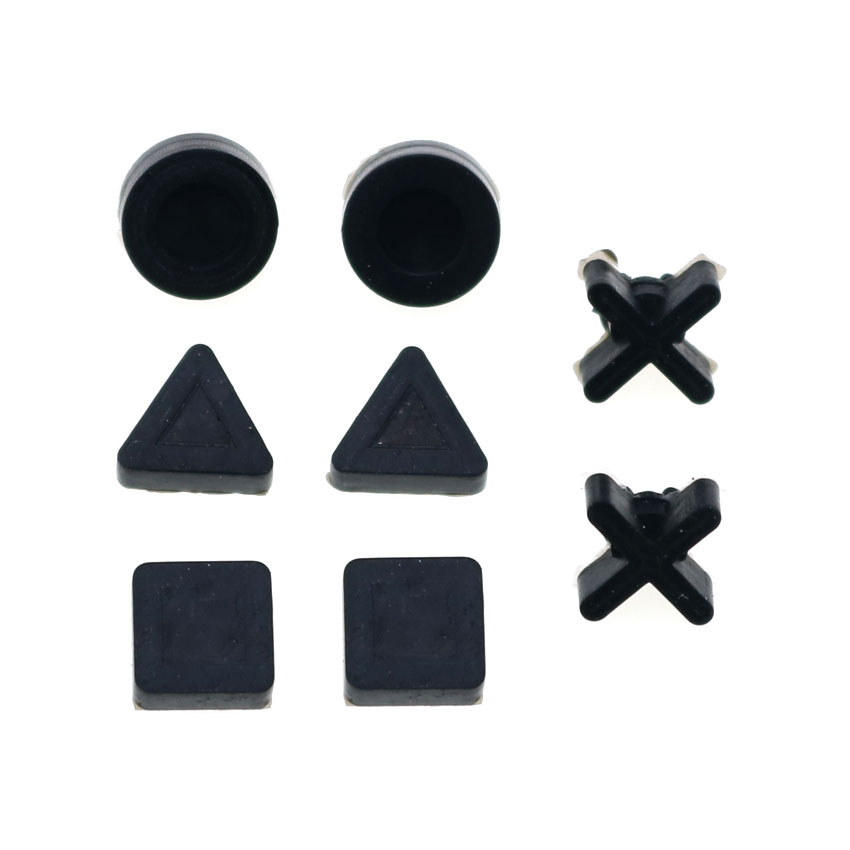 YuXi Black Silicon Bottom Rubber Feet Pads Cover Cap For Sony PS4 Pro Slim Console Housing Rubber Feet Cover