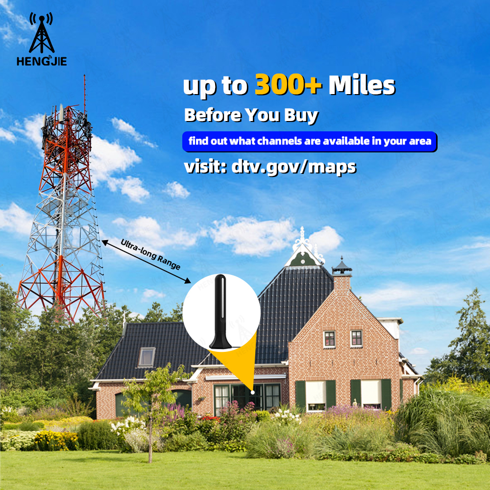 Indoor Antenna 4G Booster 5000 Miles With Amplifier Signal Intensifier Supporting 4K1080P High-Definition Digital Tv Antenna