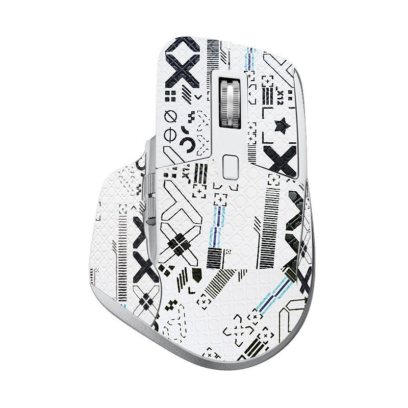 Full Set DIY Mouse Skin Mouse Skates Side Stickers Anti-slip Tap for Logistic MX Master 3 3S Game Mouse DIY Handmade Mouse Skate: Orange