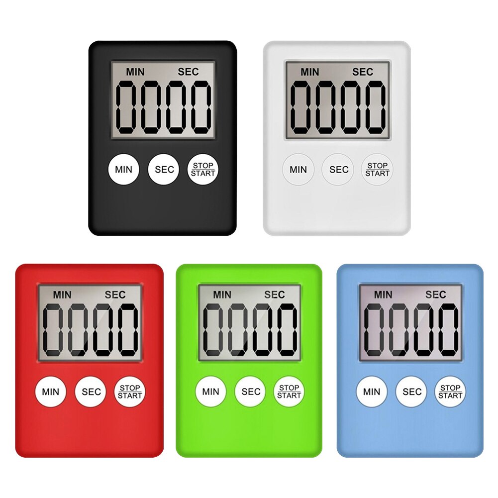 Multifunctional LCD Digital Ultra-thin Timer Sleep Stopwatch Kitchen Count Up Countdown Timer Cooking Baking Reminder Clock#38
