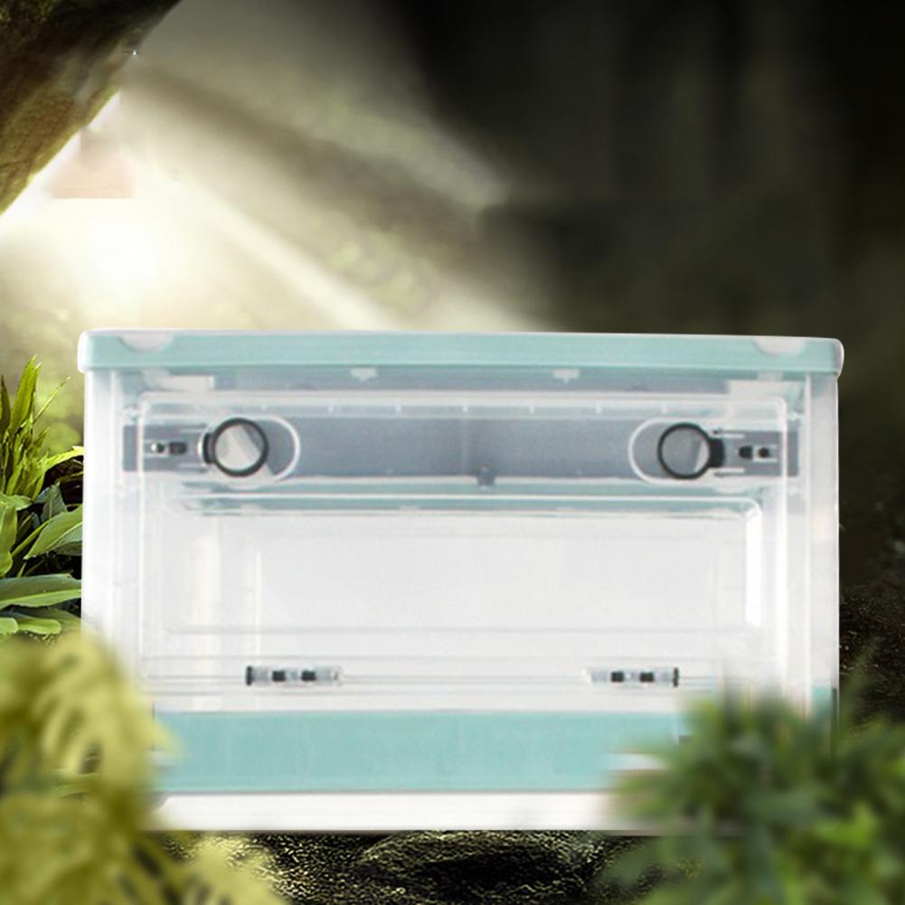 Pet Breeding Tank with Vents Portable Large Space Pet Breeding Cage Hatching Container Pet Terrarium for Rats