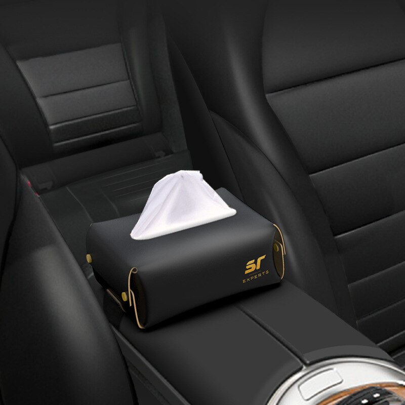 Car Tissue Box Car Armrest Box Napkin Box Hanging  – Vicedeal