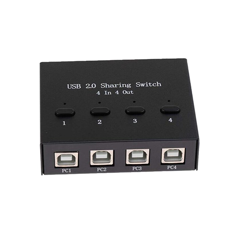 usb Sharing Switch Selectors 4 in 4 out KVM Switches 4Ports HUB For Flash Printer keyboard mous P4 PC Share 4 USB device