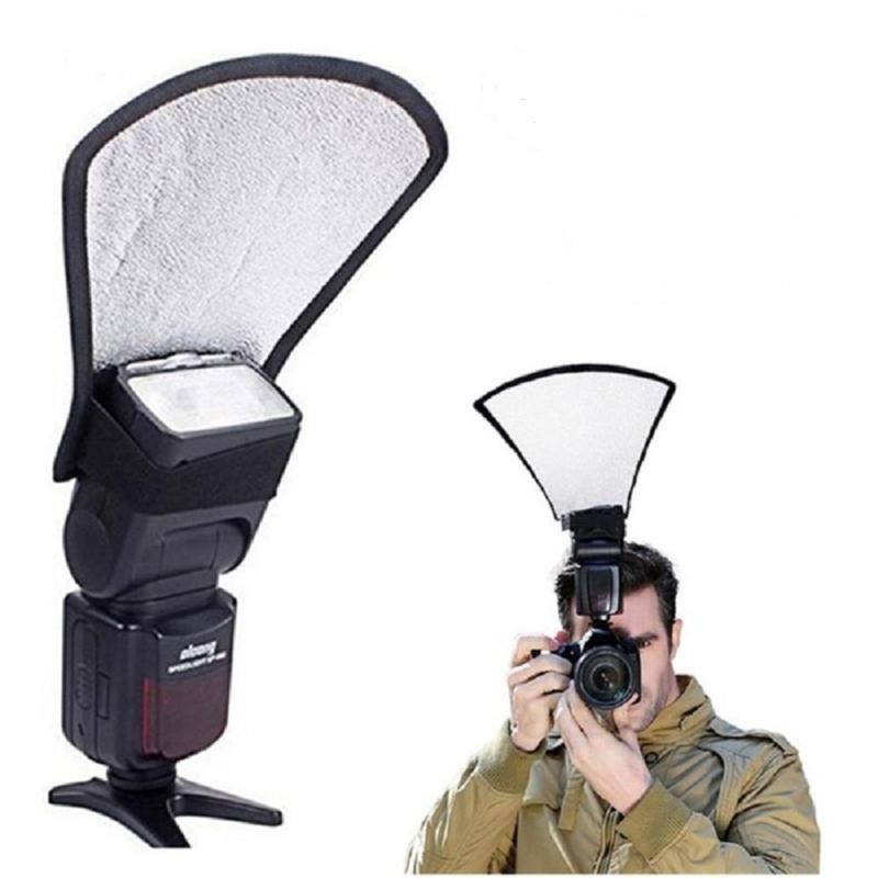 11*18*20 Cm 2-In-1 Zilver/Wit Camera Diffuser Softbox Camera Photo Light alle Reflector Maat Voor Canon Sony Nikon H3I0
