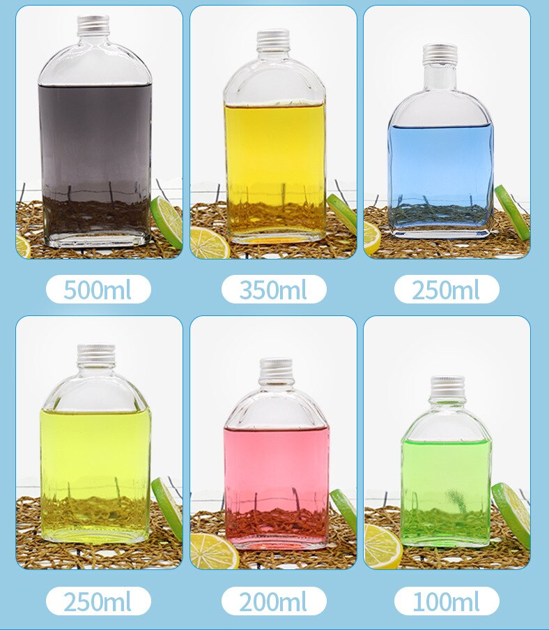 Ins, bouteille de boisson créative en verre, bouteille à vin, galle, café, boissons froides et jus pour l'eau, jus de lait, 100/200/250/350ML