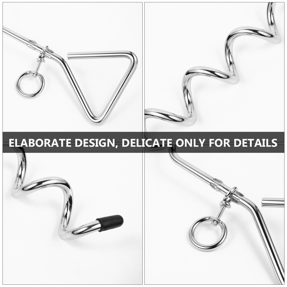 1pc Dog Tie Out Stake Screw Anchor Down Post Stainless Steel Dog Tie Chain Puppy Spiral Stake Spiral Traction Dog Pile Pet Leash