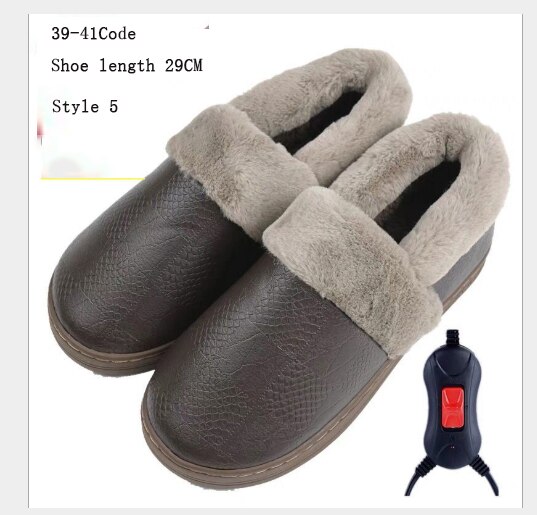 Elektrische Heizung Schuhe Elektrische Hausschuhe Baumwolle Fuß Wärmer Temperatur Einstellung Wiederaufladbare: Style 5