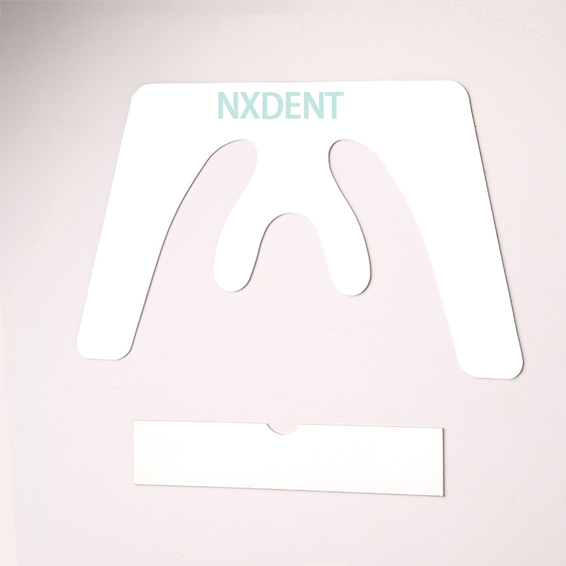 1set Dental Autoclavable Occlusal Maxillary Casting Jaw Fox Plane Plate 3D Stainless Steel Mouth Guard Oral Teeth Whitening Tool