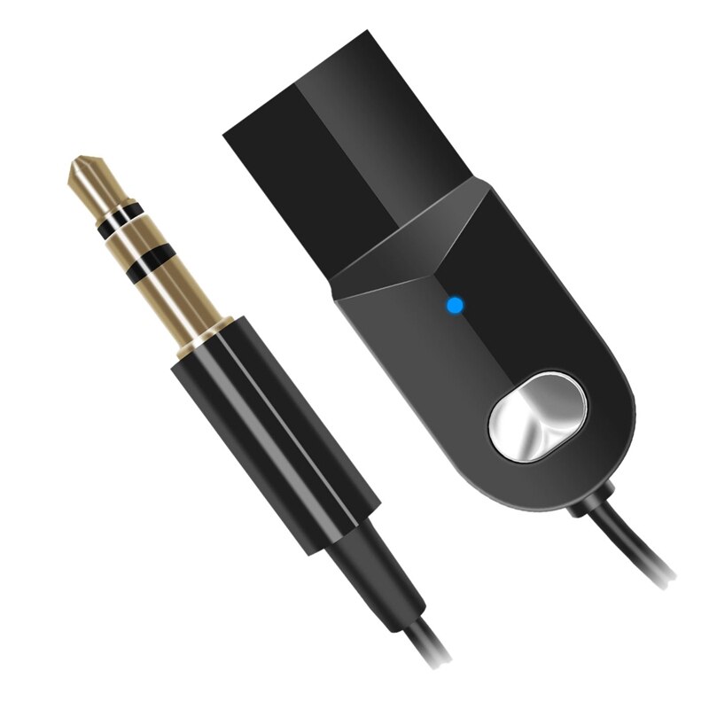 Bluetooth sändare trådlös bluetooth mottagare 5.0 bil aux 3.5mm bluetooth adapter o kabel för högtalar hörlurar: Default Title