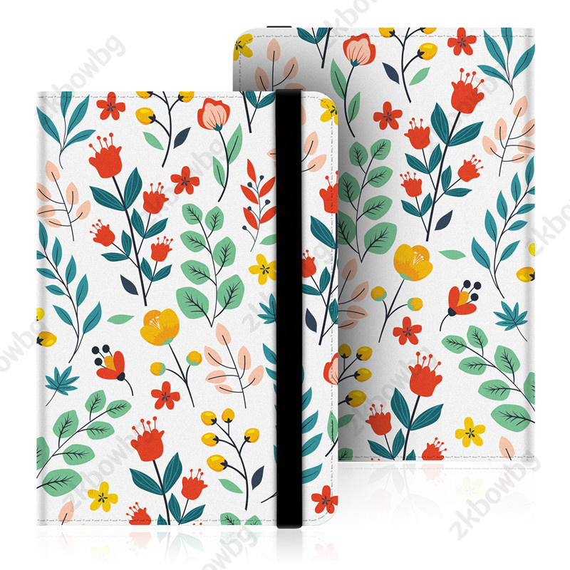 Bonita funda Universal para libro con tapa para Kobo Aura Edition 2 (6 pulgadas) HD E Ink Carta EReader N236 funda para libro electrónico Aura 2 con correa de mano: Rosa pálido
