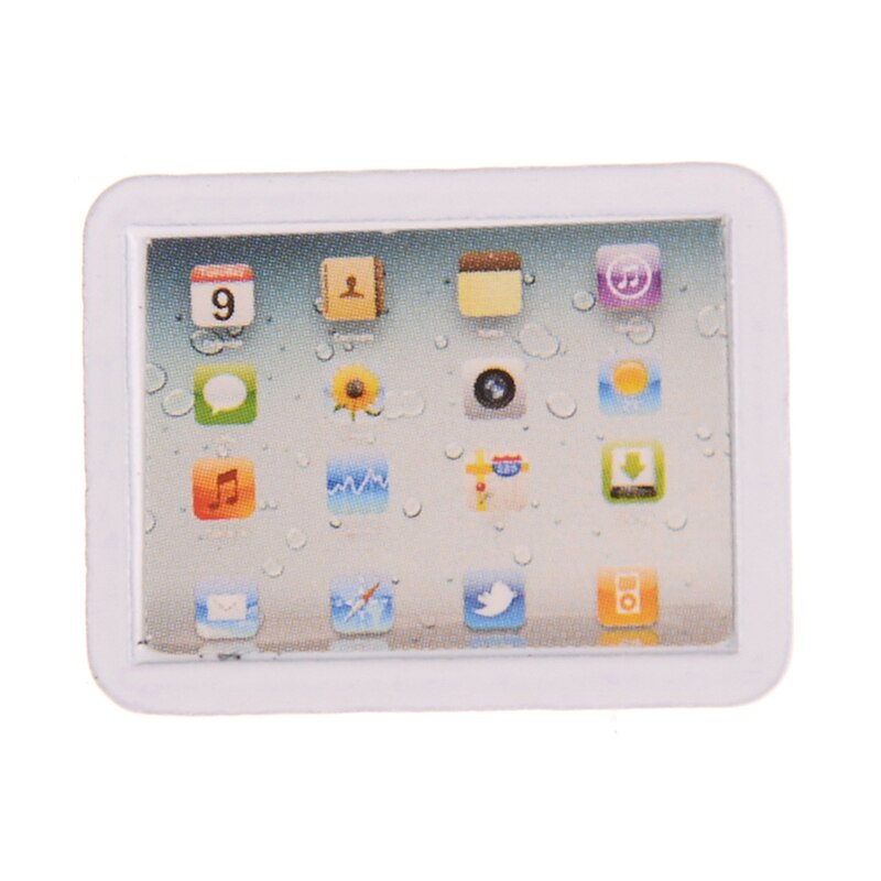 1PCS Sveglio di Simulazione Mini Computer Portatile Del Computer FAI DA TE 1:12 Miniatura casa delle bambole Della Lega di Modo Artigianato Decorazione Dollhouse Fai Da Te Giocattoli: 7