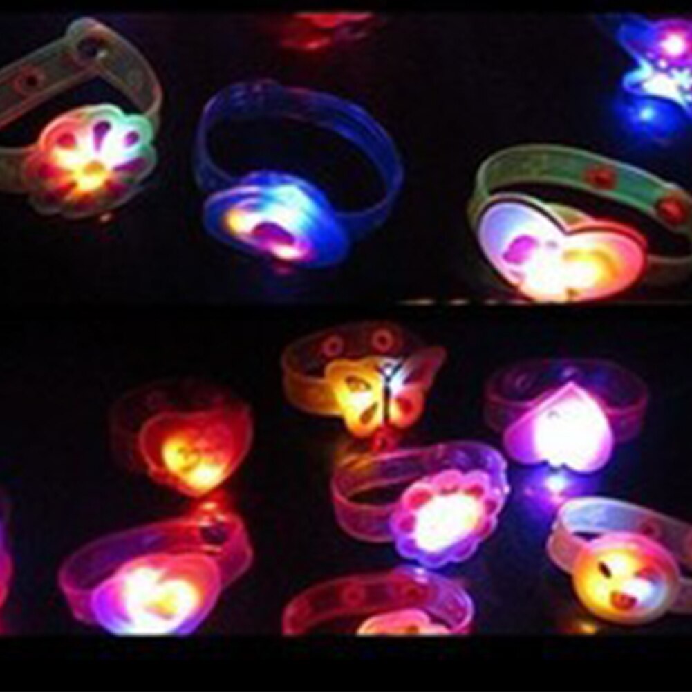 Kinder Spielzeug Blinklicht LED Armband Einstellbar Glowing Armband Party