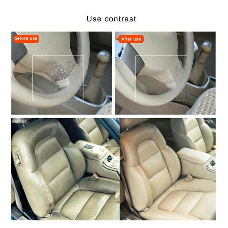 Limpiador de espuma para Interior de coche, limpiador de piel para asiento de coche, limpieza automática, agente de mantenimiento para lavado de espuma de coche, superficies A6Z6