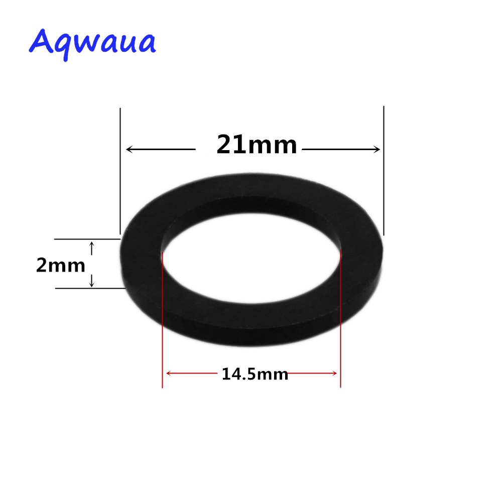 Aqwaua 100 Stück 21 mm Gummi-Unterlegscheibendichtungen, Innengewinde, O-Ring, flacher Ring für Badezimmer-Wasserhahn-Zubehör