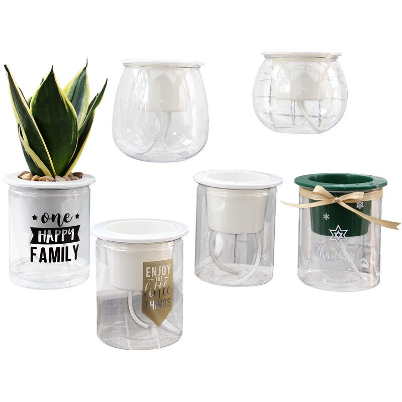 self watering flower pot for plants, desktop pot self watering planter, pot for plants for home decoration