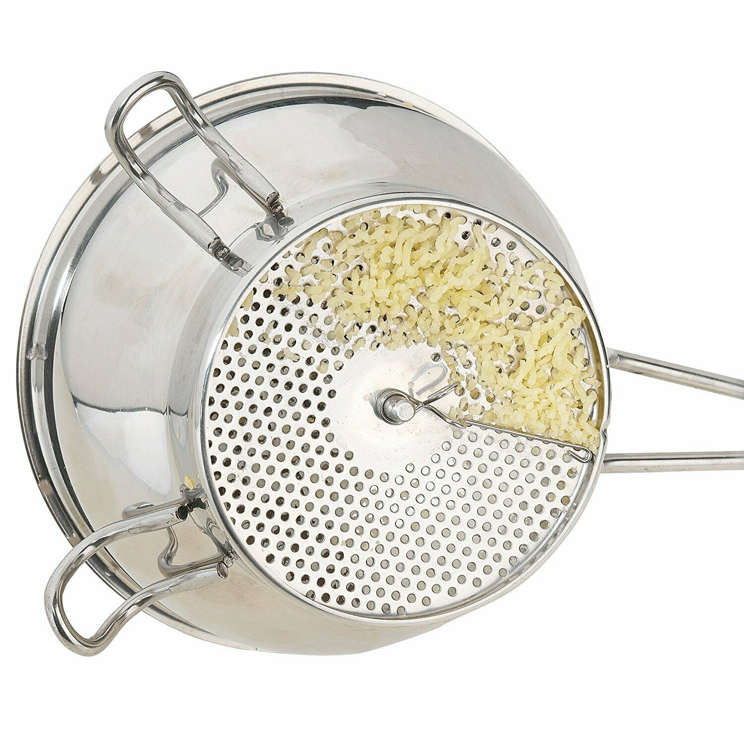 Roestvrij Staal Roterende Roerzeef Groente Aardappel Zeef Met 3 Frezen Discs
