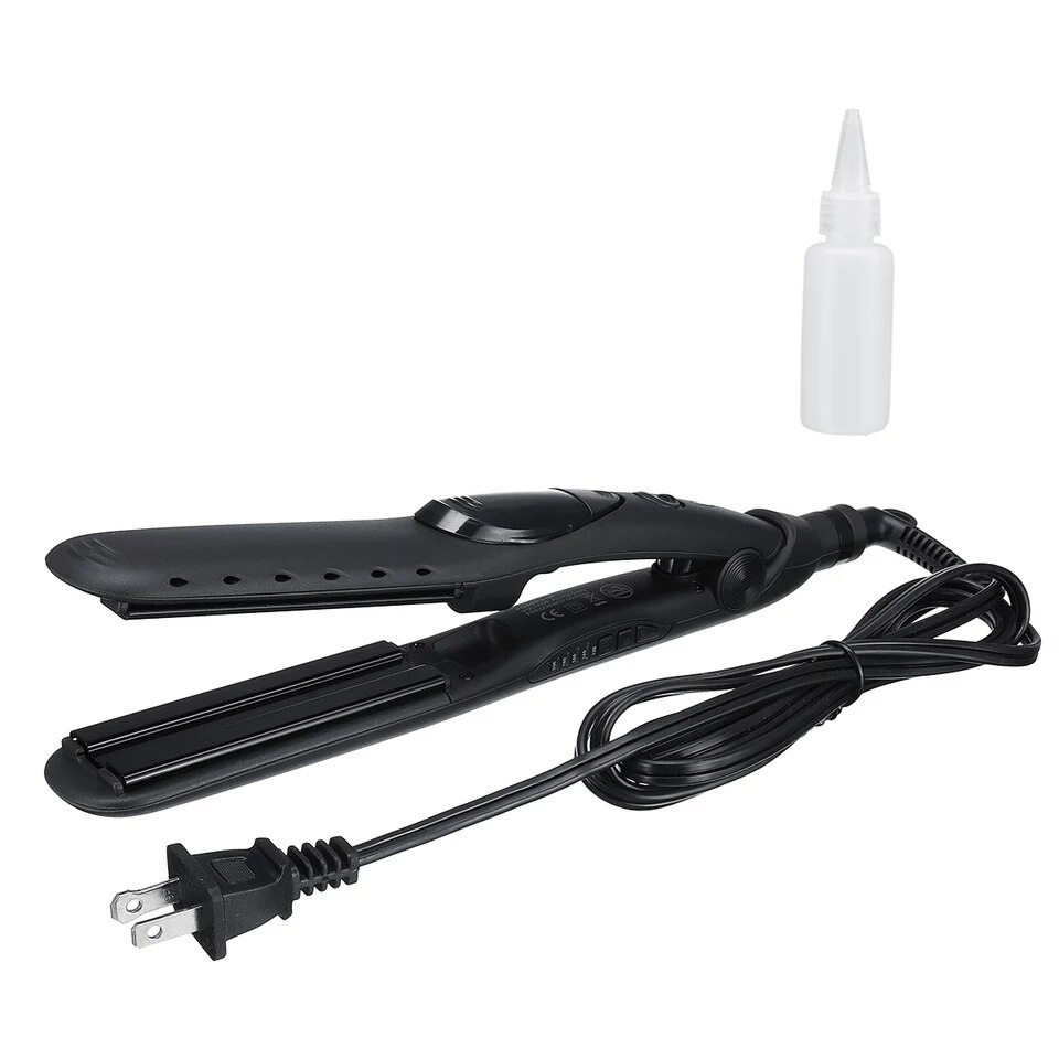 Lisseur électrique à vapeur en céramique Tourmaline, contrôle de la température, couleur: noir, matériau: céramique Tourmaline + PA66 puissance: