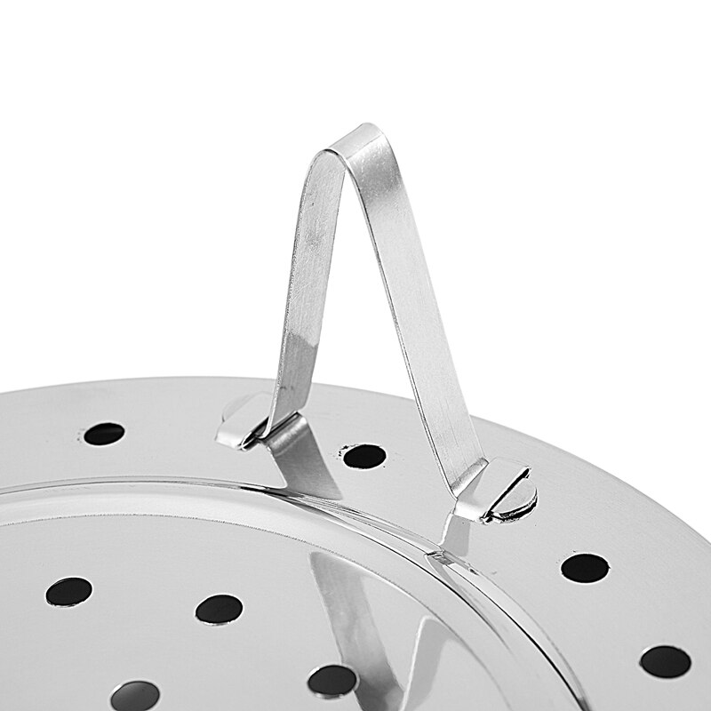 Ronda de comida de acero inoxidable máquina para cocinar a vapor estante de utensilios de cocina de 8 pulgadas de diámetro