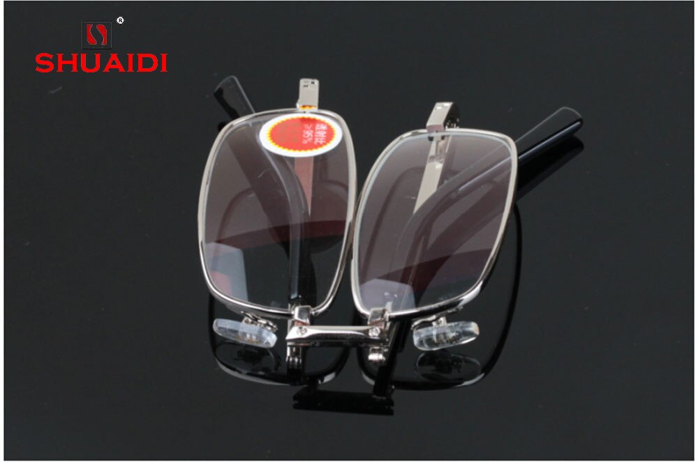High-End Folding Reading Glasses Men Women Ultra-Light Portable Spectacles Glass Lens +0.75 +1 +1.25To +4