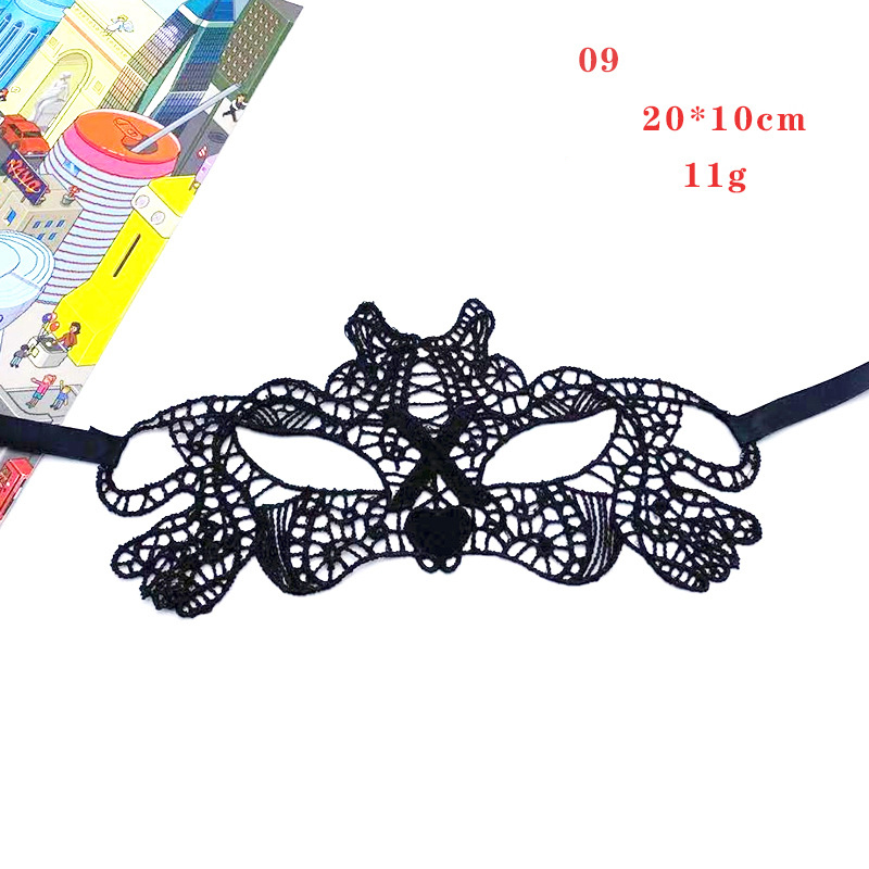 Women Gothic Lace Mask Cosplay Halloween Party Carnival Sexy Lady Costumes Half Face Animal Role Playing Masques For Girls: Ivory