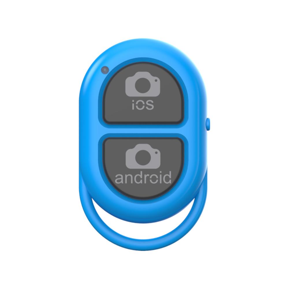 Bluetooth Selfie botón disparador inteligente Selfie para teléfono accesorio Cámara controlador adaptador foto Control remoto botón: Blue