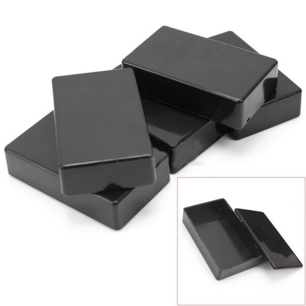 1PC ABS Plastic Instrument Enclosure Project Box Black Waterproof Cover DIY Housing Instrument Case Junction Box Housing