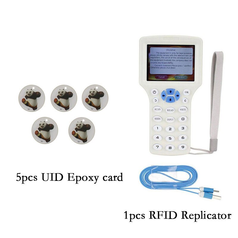 10 Frequency RFID Copier ID IC Reader Writer 13.56... – Vicedeal
