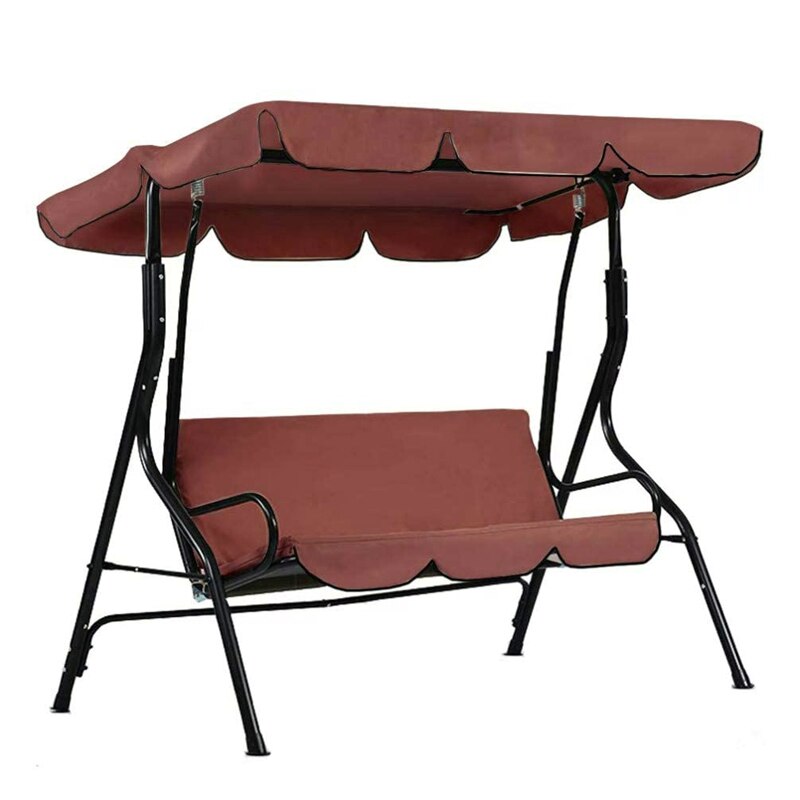 Outdoor Swing Luifel en Kussenhoes Set Waterdichte Vervanging Outdoor Swing Luifel en Kussenhoes Set Waterdichte Vervanging