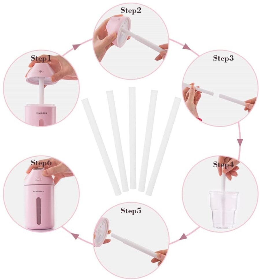 Sponge Humidifier 5Pcs/Pack Humidifier Filter Replacement Cotton Spo... – Vicedeal