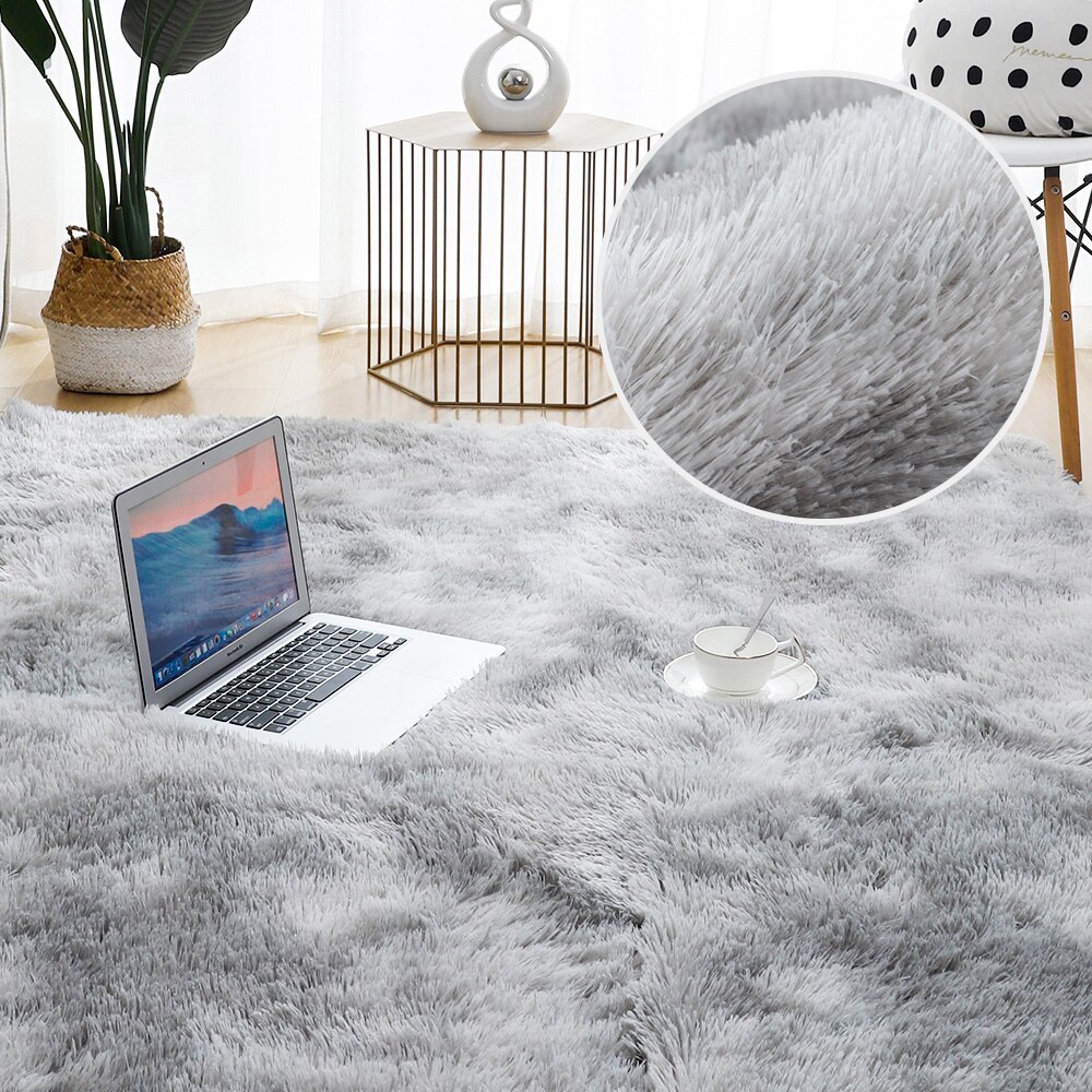 Tapis doux, épais et moelleux en peluche pour enfant, en velour, pour salon, lit, chambre, fenêtre, chevet, décor à la maison: color 1 / 80x160cm