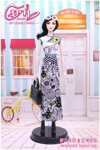 30cm Doll Dress Clothes suit for licca For ob24 ob27 Doll for Mengfan Doll Accessories Baby Toys Best Girl': violet