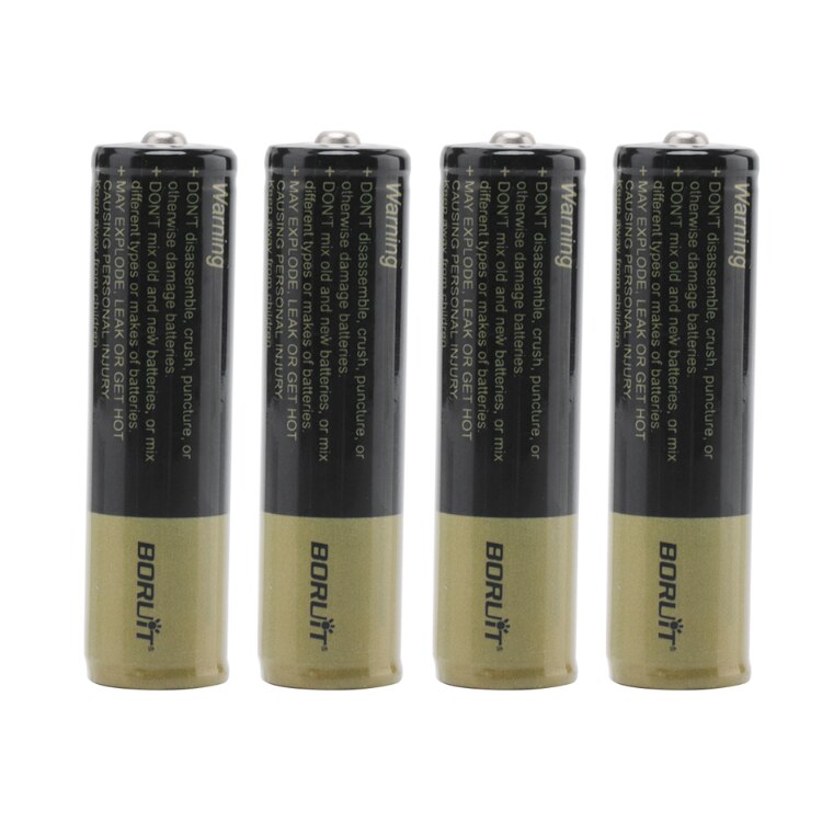 BORUiT 100% Original 18650 3.7 v 2600/2200/4000mAh Lithium Rechargeable Battery For Flashlight Headlamp Batteries: 4 pcs Y 4000mAh