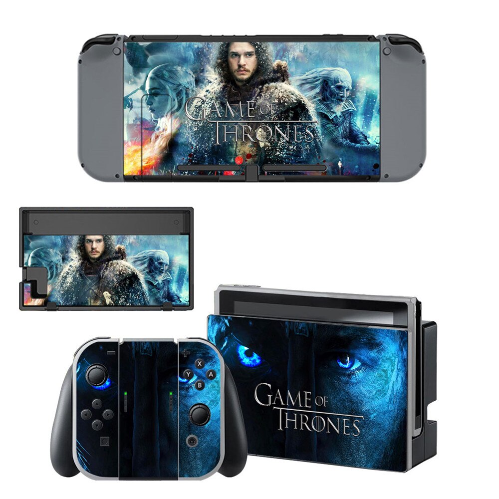 10 stile Cool Game Of Thrones Stil Vinyl Aufkleber Haut Aufkleber Für Nintend Schalter NS NX Konsole & Joy-con Spiel Zubehör: Style 2