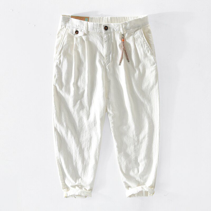 Hiqor roupas masculinas japão estilo casual calças 2022 novo cônico calças masculinas lavadas chinos vintage 100% algodão tamanho M-3XL