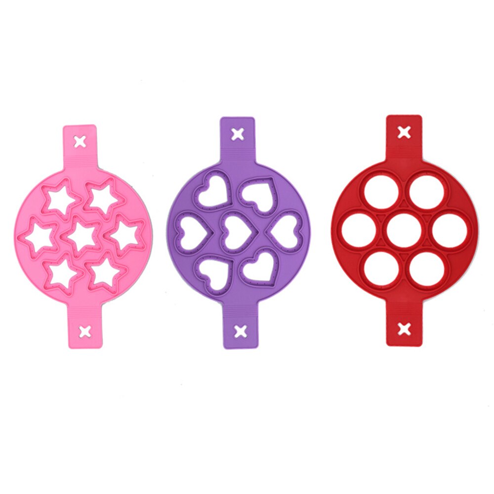 1Pcs Silicone Non Stick Fantastische Ei Pannenkoek Maker Ring Keuken Bakken Omelet Mallen Flip Fornuis Ei Ring Mold