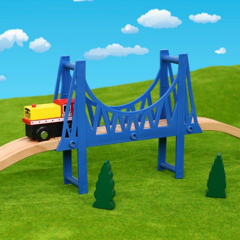 Binari del Treno di legno Set Ferroviario Magia Brio Puzzle Giocattoli Educativi Per i bambini Regalo Di Compleanno Giocattolo Elettrico Treni per I Bambini