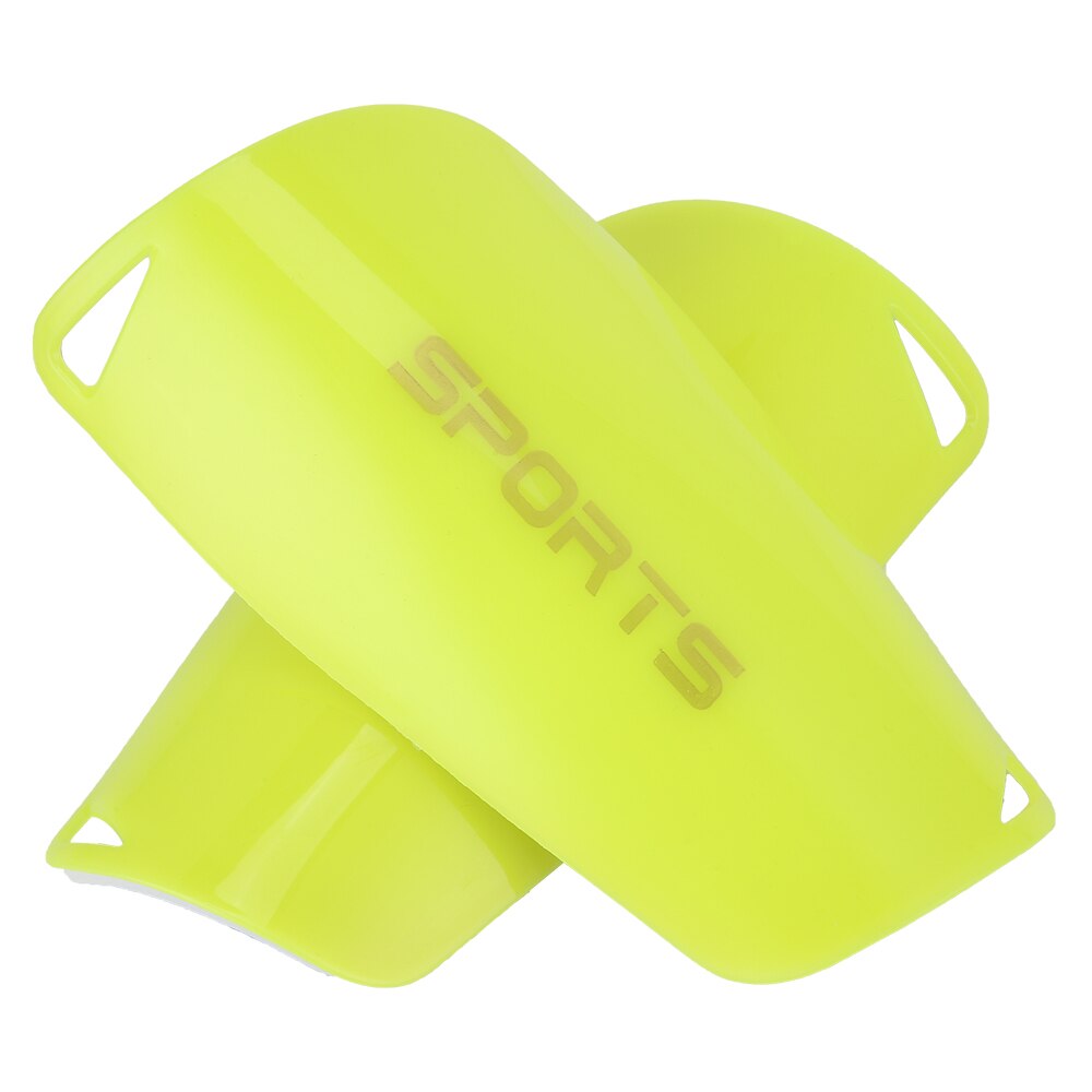 2 st fotboll benskydd fotboll benskydd barn vuxna benskydd bräda benskydd: Fluorescerande gul / L
