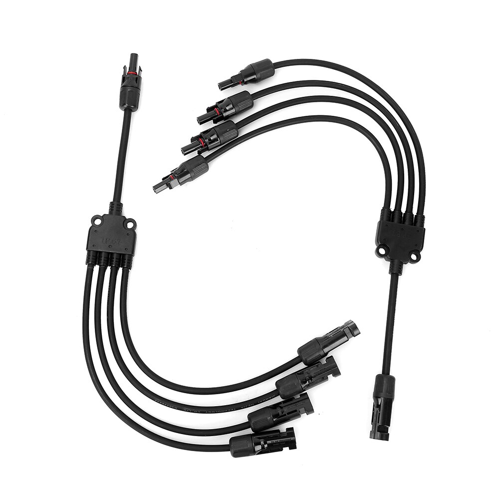 1 Paar 30A/1000V Y Tak Zonnepaneel Connector (Mmmmf + Ffffm) IP67 Waterdichte Coupler Combiner, Voor Fotovoltaïsche Kabel Connectors