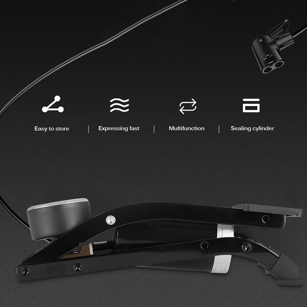 Air Pump High Pressure Single Double Cylinder Foot Pedal Inflator for Xiaomi M365 Scooter Bicycle Car Motorcycle Inflatable Pump