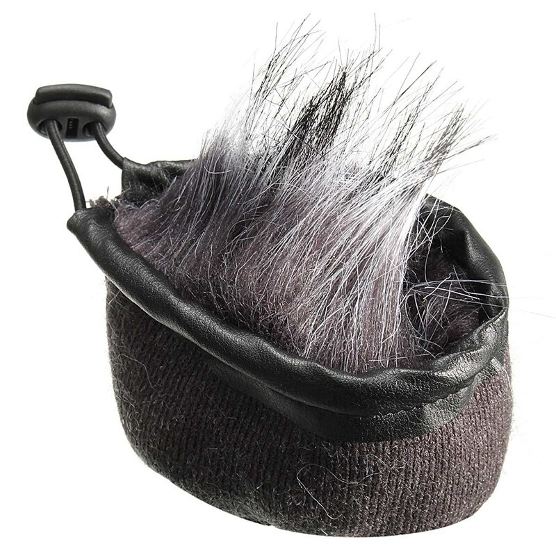 Interview Microphone Camera Windproof Artificial Fur Microphone Cover Muff Windsn Sleeve Shield For Sony D50 Recorder 120X13