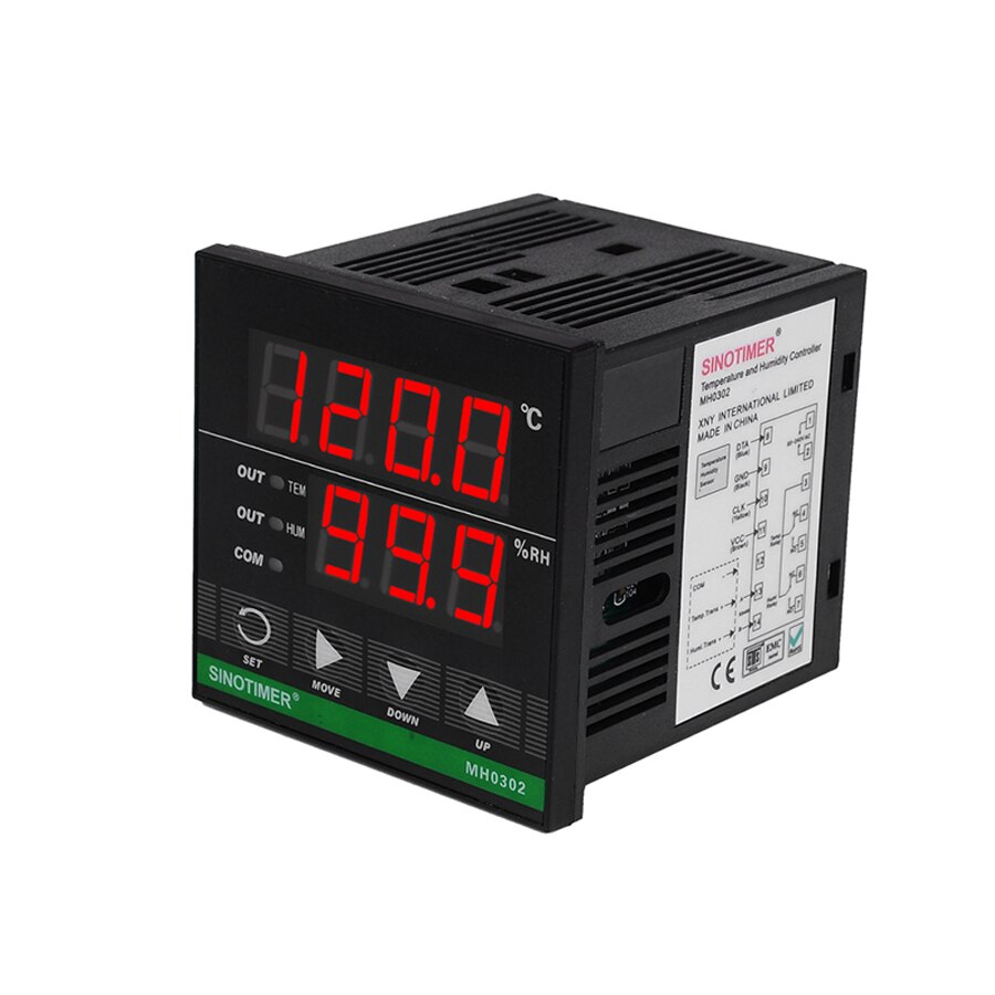 Power Supply 12V Digital Temperature and Humidity Controller Intelligent High-precision Thermostat With Sensor Used in Feeder