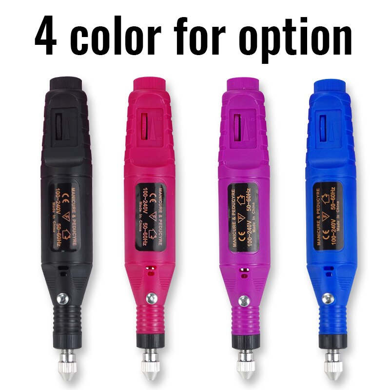 Taladro eléctrico portátil para manicura, máquina pulidora de uñas, 20000RPM