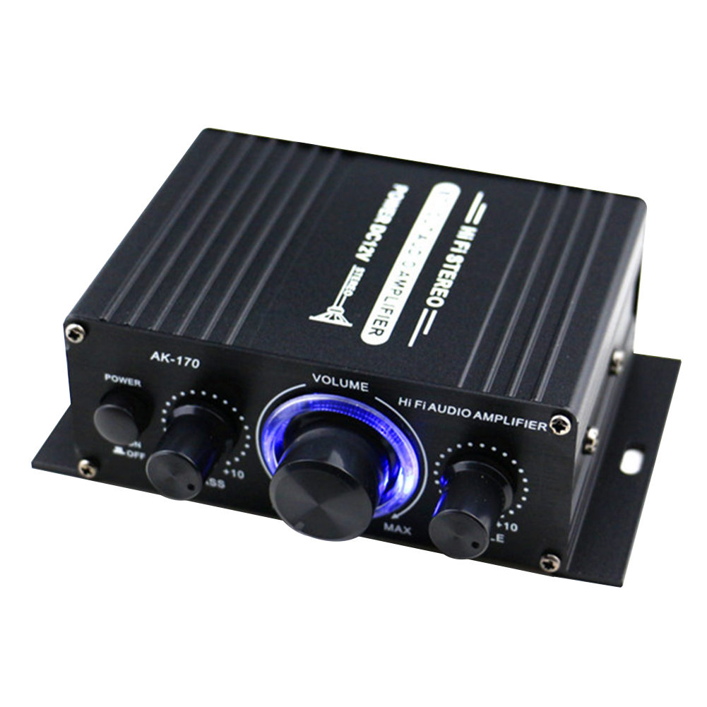 Mini Audio Amplificateur de Puissance Amp Haut-Parleur Numérique Bluetooth  12V LCD Affichage, Double Canal