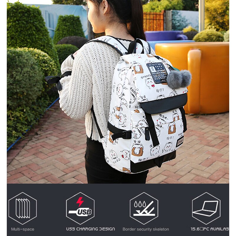 Backpack Women Backpack Nylon Women Shoulder Bag Student School Bag Backbag Mochilas Female Bagpack Rucksack