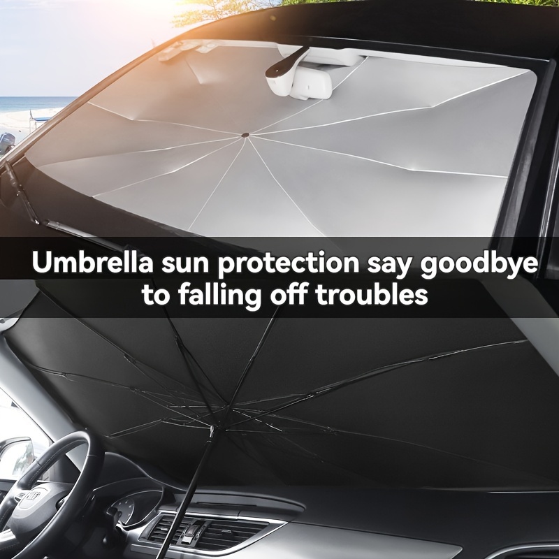 Paraguas de coche , cortina de sombra de bloque frontal, suministros especiales para interiores de coche, artefacto de protección solar completo, aislamiento térmico, 2024