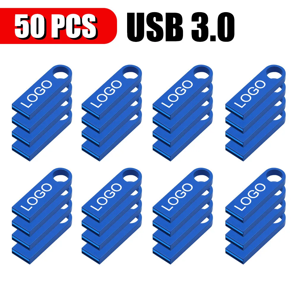10/ 20/50 Pcs/lot Free Logo metal USB 3. 0Flash Drive 64GB 32GB memory Flash USB Stick 16GB 8GB pen drive PenDrive U Disk