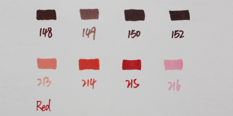 Finecolour Markers 8 Kleuren Geel En Rood Kleur Double-Ended Art Marker Kunstenaar Schets Tekening Marker Pen: Red Series 8colors