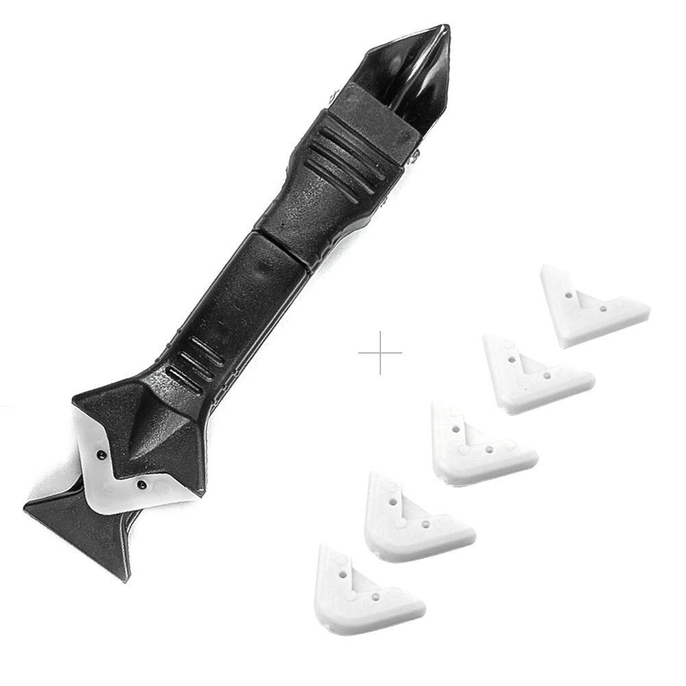 Kit Remover Schraper Caulking Tool Grout Kit Tools Glas Rubber Cleaning Zuigmond Decoratie Gereedschap Set Accessoires: Stainless Steel
